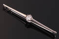 J.Holm. Broche af 14 kt hvidguld med brillant.