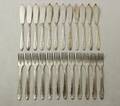 Fiskbestick, 12 gafflar  12 knivar