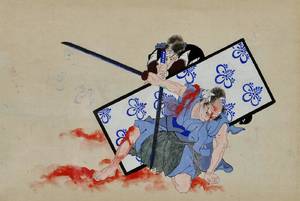 Japansk træsnit 1800 tallet