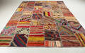 Orientmatta patchwork signerad