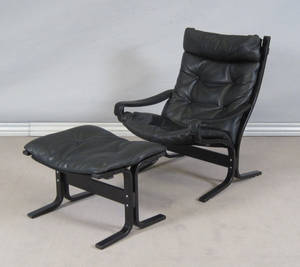 Ingmar Relling. Siesta hvilestol samt skammel 2