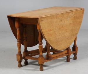Gateleg table af egetræ, 1900-tallet