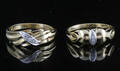 2 zirconia rings in 18kt  This lot has been put up for resale under the new lot no. 4142780