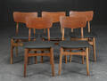 Sæt på fem stole af teaktræ 5