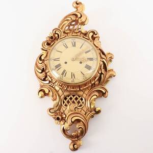 VÄGGPENDYL, rokokostil, 1900-talets mitt