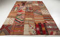 Orientmatta patchwork signerad