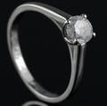 Solitaire ring ca. 0.50 ct.