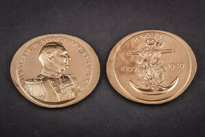 To medaljer, Frederik IX. 2