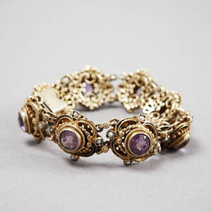 Armband i förgyllt silver