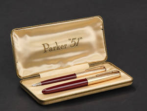Et pennesæt mrk. Parker 51