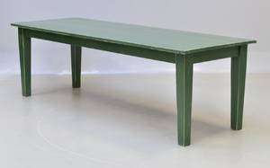 Langbord i bemalet træ, 20. årh.