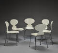 Arne Jacobsen. Sæt på seks stole, model 3101, Myren, 6 