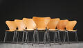 Arne Jacobsen. Ti Syveren stole, model 3107 10 