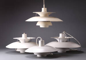 Poul Henningsen. PH5 samt PH4 pendler 4
