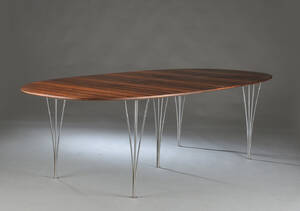 Piet Hein. Superellipse bord, palisander