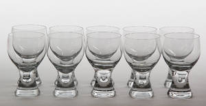 Et sæt på 10 rødvinsglas 10