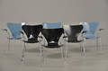 Arne Jacobsen 1902-1971 Seks amstole model 3207, syveren.6