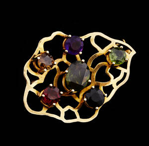 Broschhänge i 18 k guld 