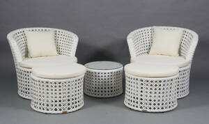 Daneline. Hvidt loungesæt 5