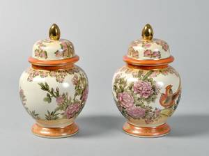 Kinesiske lågkrukker af porcelæn 2