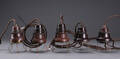 Poul Henningsen. Fem PH 22 fatningshuse af bakelit, 1930erne. 5