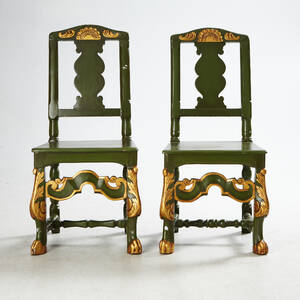 Stolar i barockstil 1800-tal