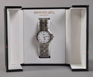 Raymond Weil Parsifal herreur i stål i org æske.