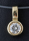 18Kt diamond pendant approx. 0.55ct