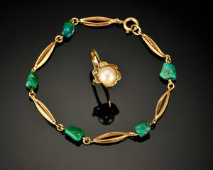 Guldarmlænke og ring - 7,9 gram 2