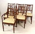 STOLAR, 6 st, mahogny, engelsk stil, 1900-tal.