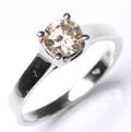 Solitairering. Ca. 0.65 ct