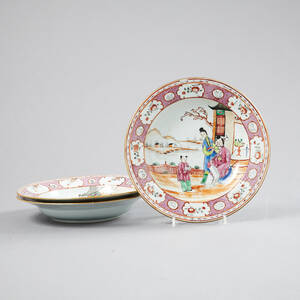 Tallrikar mandarin Kina 1700-tal