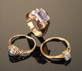 Tre ringe af guld 14 kt. 3