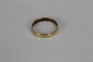 RING, slät, guld, 21,6 k, 1,6 g