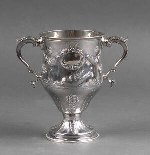 Engelsk pokal af sølv, London stempler, 1913