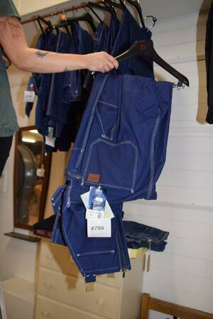 Arbetsbyxor med hängslen, Fristads, strl C154