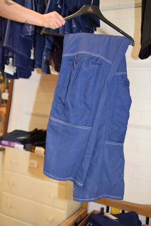 Arbetsbyxor med hängslen, Fristads, strl D124