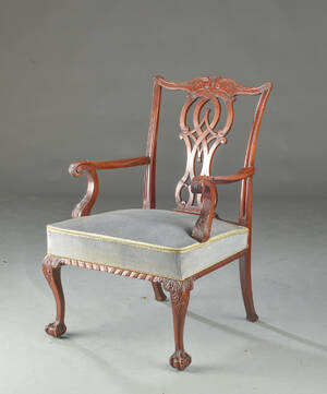 George I - stil. Armstol af mahogni, 19002000