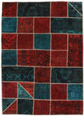 Persisk Patchwork tæppe, 211X150 cm.