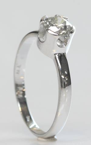 Solitairering, ca. 0.72 ct.