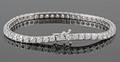 Diamond tennis bracelet, approx. 5.10ct