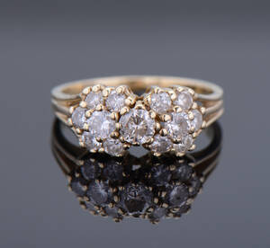 Brillantring, ca 1.10 ct