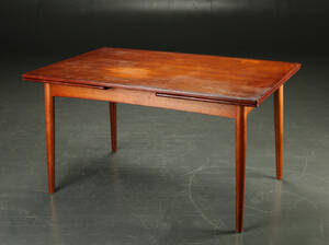 Retangulært spisebord af teak, 1950erne, dansk møbelproducent