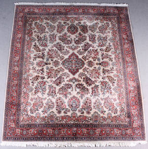 Orientalisk handknuten matta, 300x251 cm