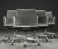 Charles Eames. Fire Kontorstole fra serien Aluminium Group Konference 4