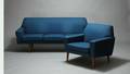 Dansk møbelproducent. Tre-pers. sofa samt hvilestol 2