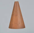 Loftlampe af teak, 1950-1960erne