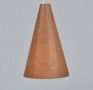 Loftlampe af teak, 1950-1960erne