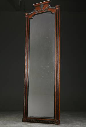 Spejl af mahogni, ca. 1900