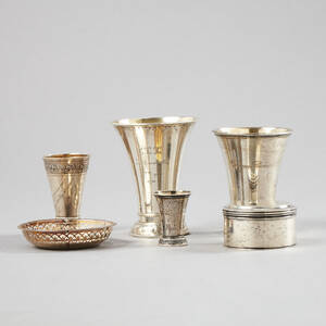 Bägare ask fat silver